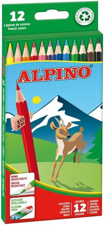 ALPINO spalvoti pieštukai CLASSIC, 12 spalvų