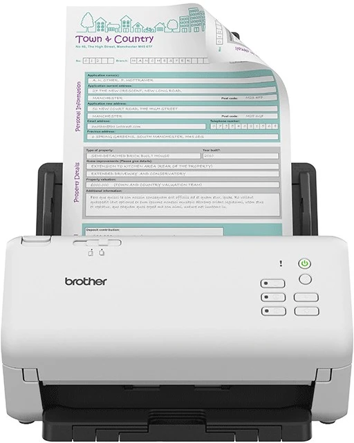 Skeneris Scanner Brother ADS-4300N Duplex-Dokumentenscanner