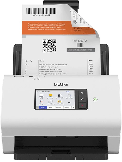 Skeneris Brother ADS-4900W Dokumentenscanner 60 S./Min. USB 3.0 LAN WLAN ADF Duplex