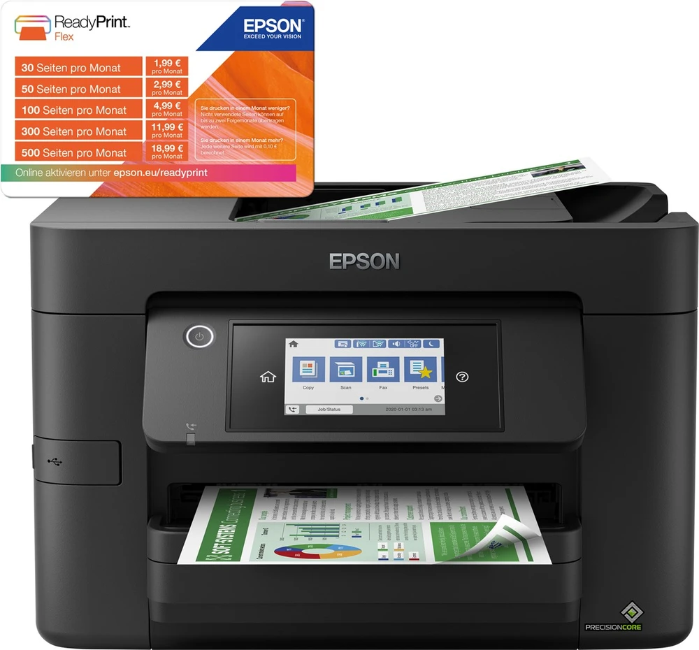 „Epson WorkForce Pro WF-4820DWF“ rašalinis spausdintuvas, A4, 4800 x 2400 DPI, 25 ppm, „Wi-Fi“