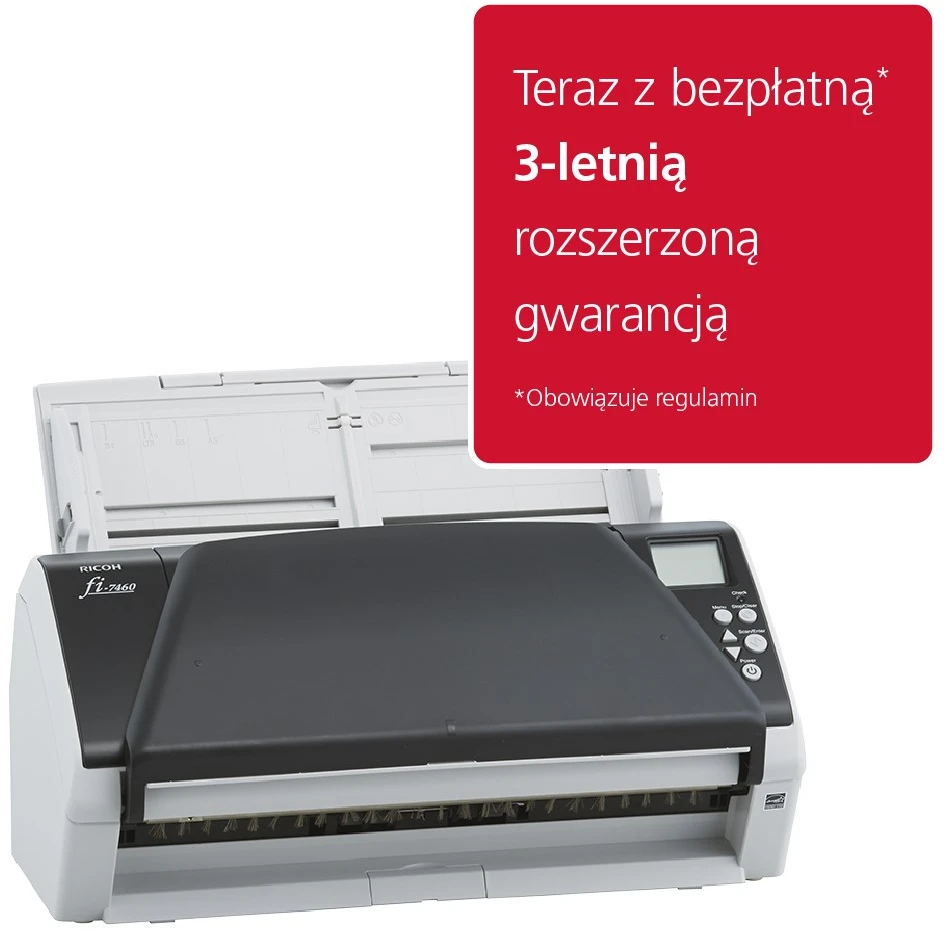 Fujitsu fi-7460 600 x 600 DPI ADF + mechaninio padavimo skeneris Pilka, Balta A3