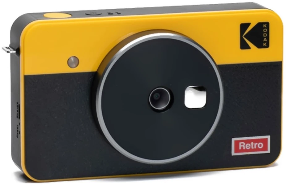 „Kodak Mini Shot Combo 2“ retro stiliaus 53,4 x 86,5 mm CMOS Geltona