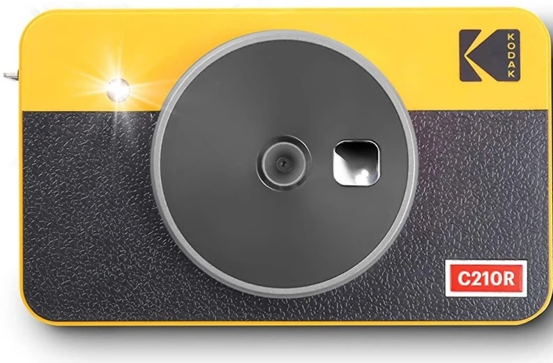 „Kodak Mini Shot Combo 2“ retro stiliaus 53,4 x 86,5 mm CMOS Geltona