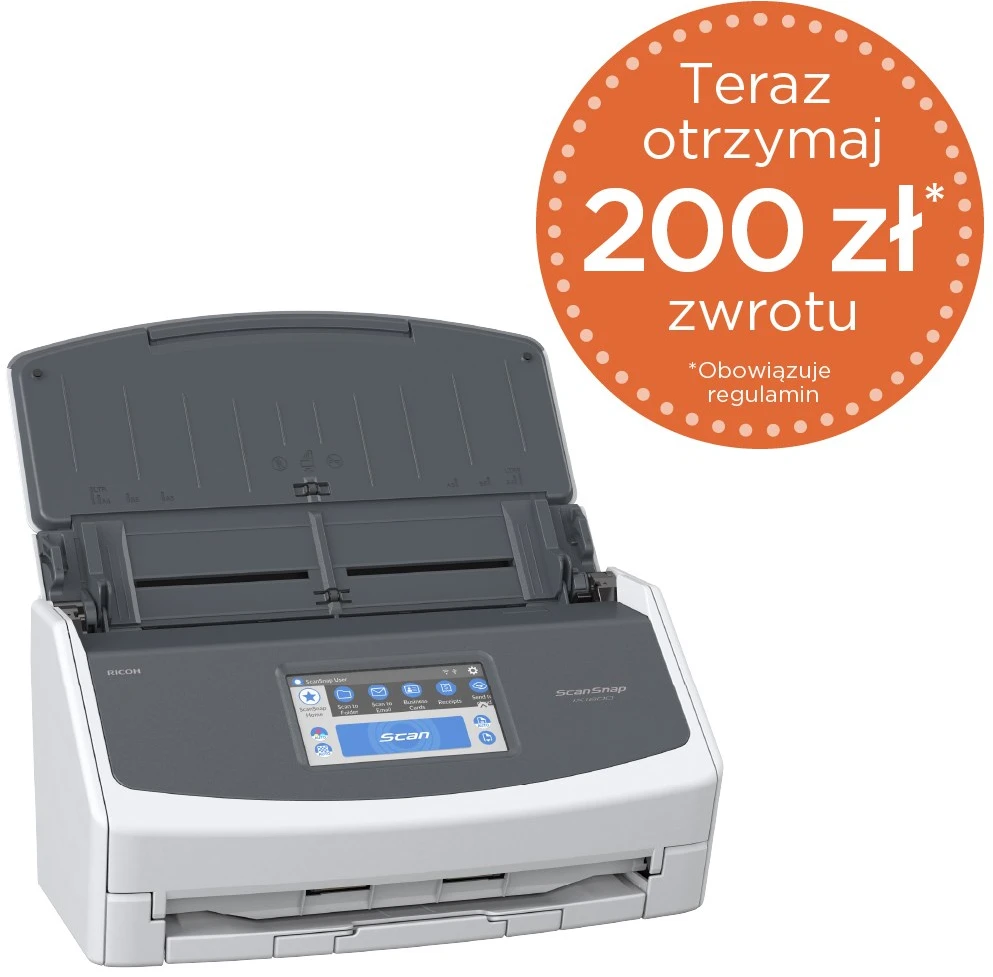 Skeneris FUJITSU ScanSnap iX1600 40ppm/80ipm A4 Duplex