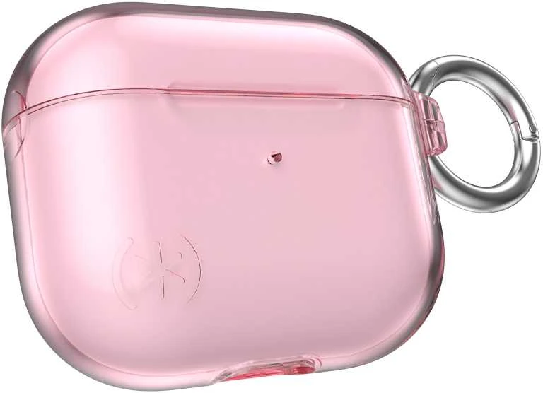 Speck Presidio Clear - dėklas skirtas Apple Airpods 3 gen with Microban (Icy Rožinė)