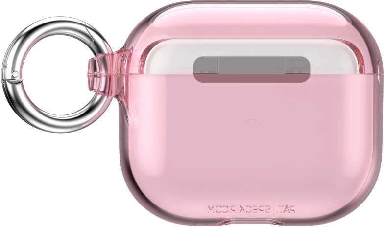 Speck Presidio Clear - dėklas skirtas Apple Airpods 3 gen with Microban (Icy Rožinė)