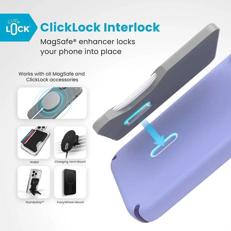 Dėklas Speck Presidio2 Pro ClickLock & MagSafe do iPhone 16 Plus mėlyna