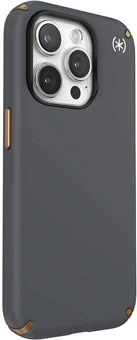 Speck Presidio2 Pro Magsafe - dėklas skirtas Apple iPhone 15 Pro Charcoal Pilkas / Cool Bronze / Baltas
