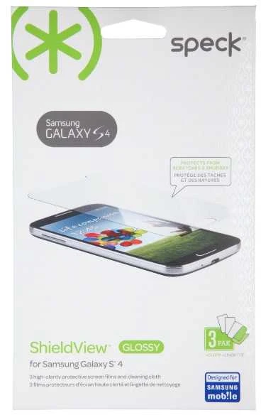 Speck ShieldView blizgios ekrano apsaugos, skirtos „Samsung Galaxy S4“ (3 vnt.)