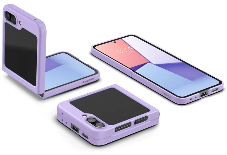 Dėklas Spigen Air Skin, rose violetinė – Samsung Galaxy Z Flip5