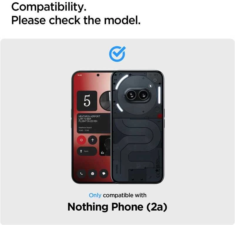 Spigen Alm Glas.TR 2 vnt. – Apsauginis stiklas skirtas Nothing Phone 2a / 2a Plus (Transparent)