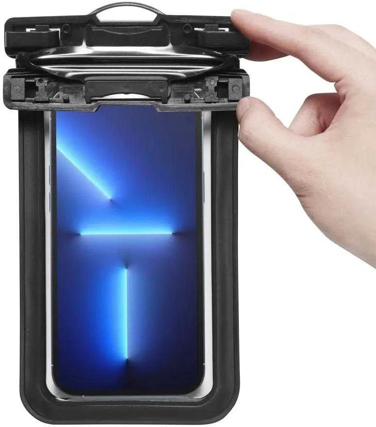 Spigen Aqua Shield A601 vandeniui atsparus dėklas IPX8 – juodas 2 vnt.