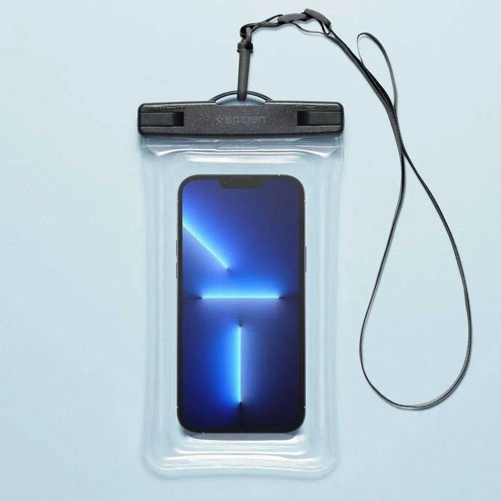 SPIGEN A610 UNIVERSALUS VANDENiui atsparus plūduriuojantis dėklas CRYSTAL CLEAR