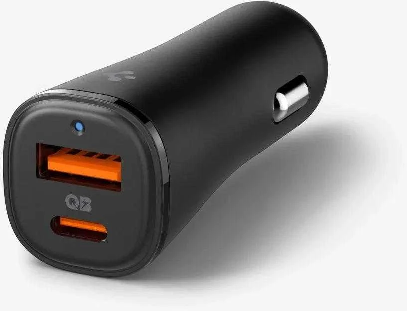 Spigen ArcStation Essential EV482 48W automobilinis įkroviklis – juodos spalvos