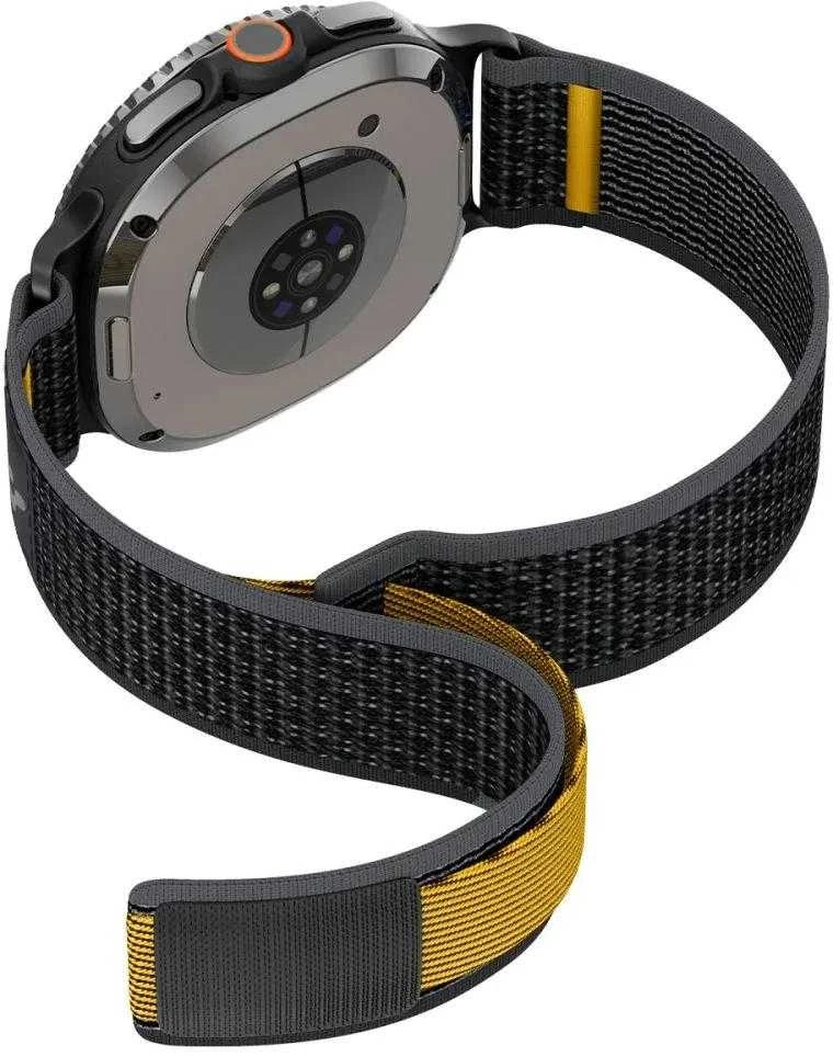 Spigen Athlex Air aktyvus dirželis, juodas - Samsung Galaxy Watch 8 46 mm/44 mm/40 mm