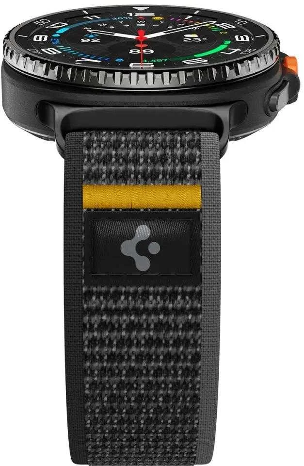 Spigen Athlex Air aktyvus dirželis, juodas - Samsung Galaxy Watch 8 46 mm/44 mm/40 mm