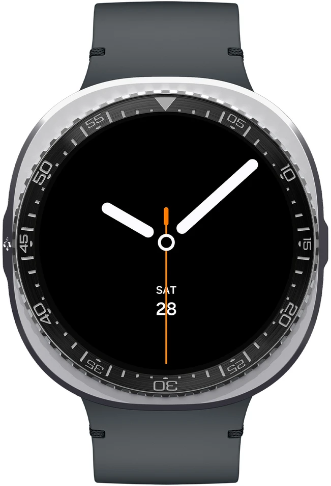 Spigen Bezel Tune Pro (Diver), juodas – Samsung Galaxy Watch 9/8 44mm