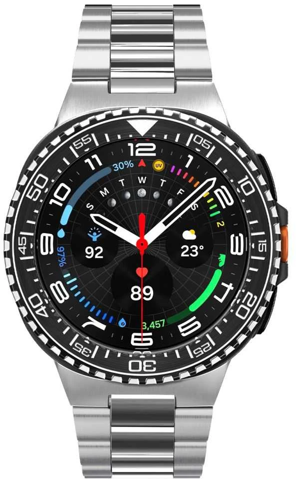 Spigen Bezel Tune Pro (Diver), juodas - Samsung Galaxy Watch 8 Classic 46mm