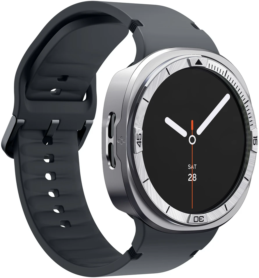 Spigen Bezel Tune Pro (Pilot), sidabrinis – Samsung Galaxy Watch 9/8 44mm