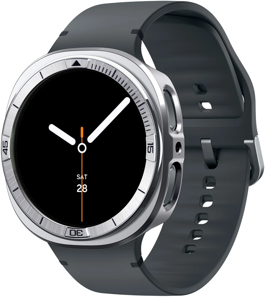 Spigen Bezel Tune Pro (Pilot), sidabrinis – Samsung Galaxy Watch 9/8 44mm