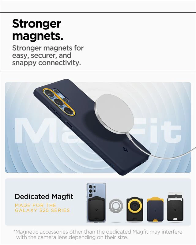 Dėklas Spigen Nano Pop MagSafe, mėlyna (blueberry navy) – Samsung Galaxy S25 Ultra
