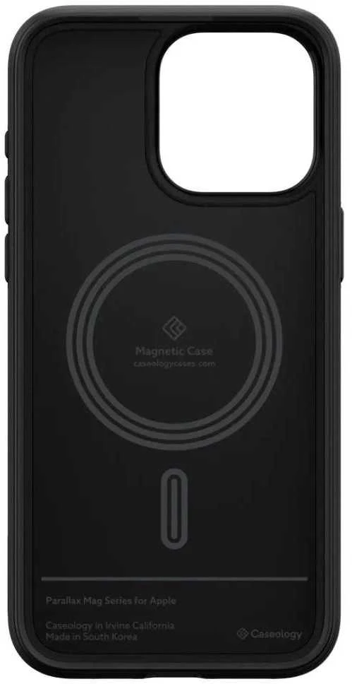 Spigen CASEOLOGY PARALLAX MAG MAGSAFE Apple iPhone 15 PRO MAX MATTE dėklas telefonui juodos spalvos