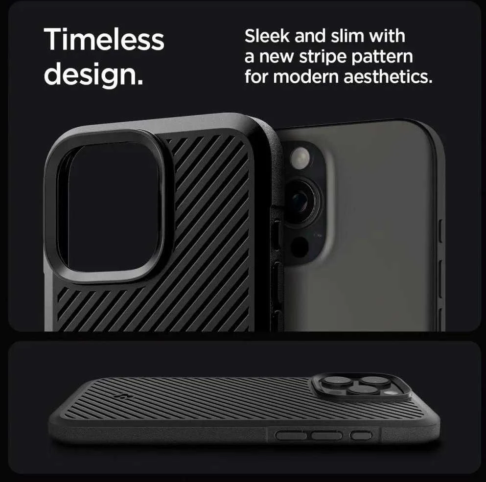 Spigen Core Armor – dėklas skirtas Apple iPhone 16 Pro Max Matte Juodas