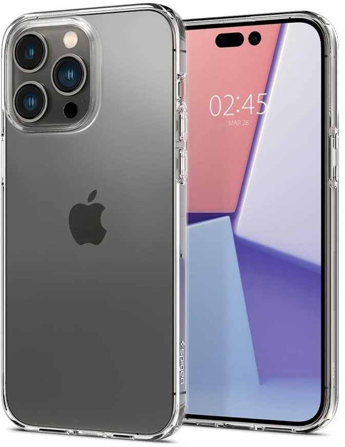 Dėklas „SpigenSpigen Crystal Flex“ / „Liquid Crystal iPhone 14/15 Pro“ skaidrus