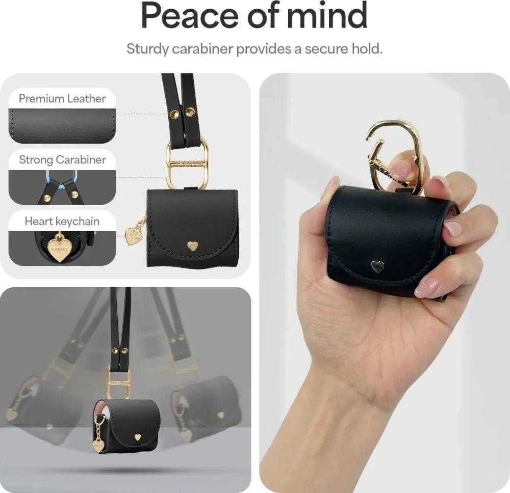 Dėklas Spigen Cyrill Mini Bag for Apple AirPods 4 – juodos spalvos