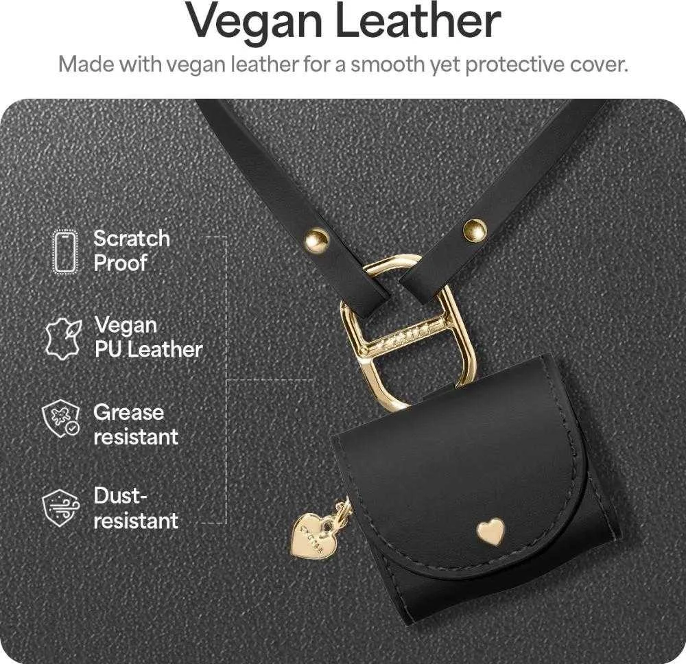 Dėklas Spigen Cyrill Mini Bag for Apple AirPods 4 – juodos spalvos
