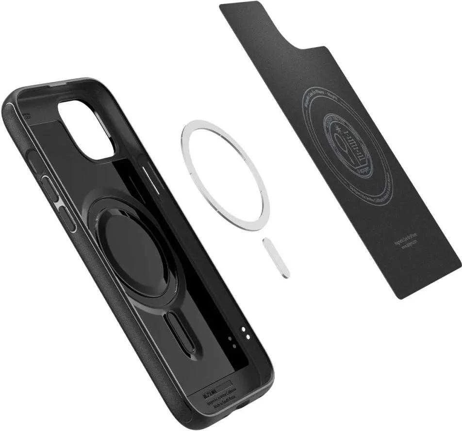 Spigen Mag Armor (MagFit) dėklas skirtas Apple iPhone 15 Plus, spalva - Matte Black