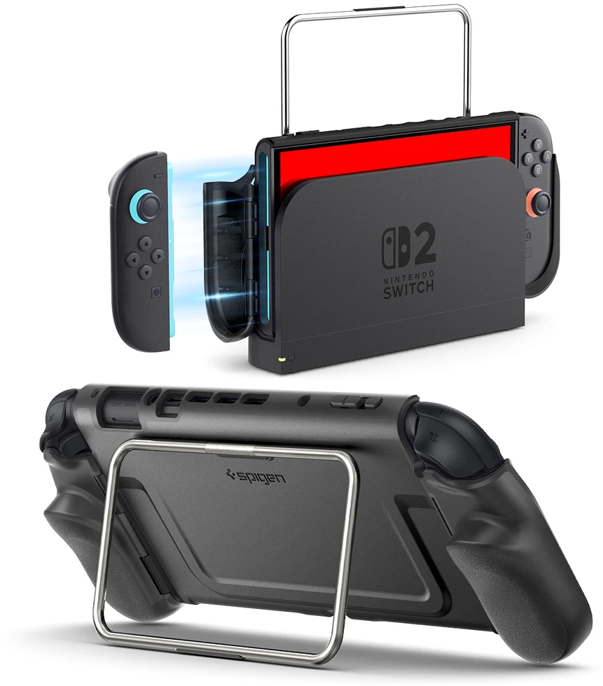 Spigen Dual Grip Pro, juodas – Nintendo Switch 2