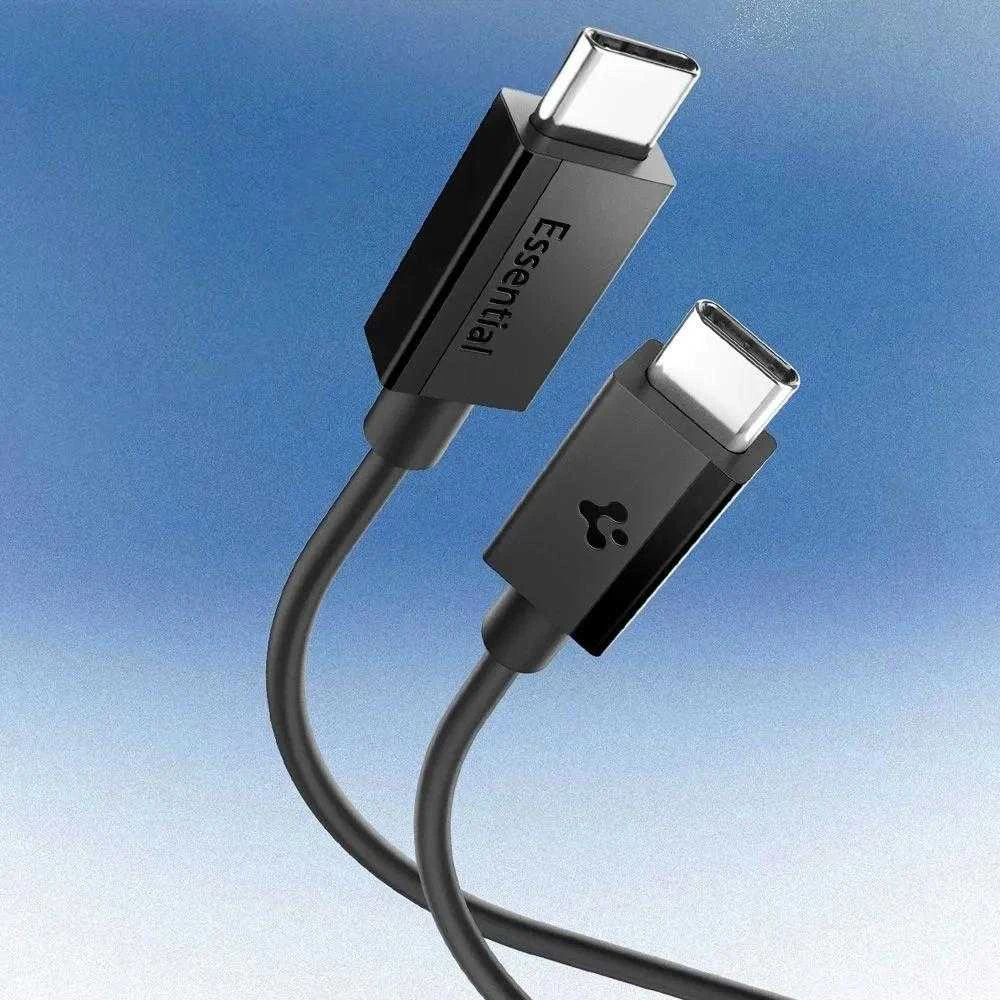 Spigen EB6010CC USB-C 60W Cable 100 cm - Juodas