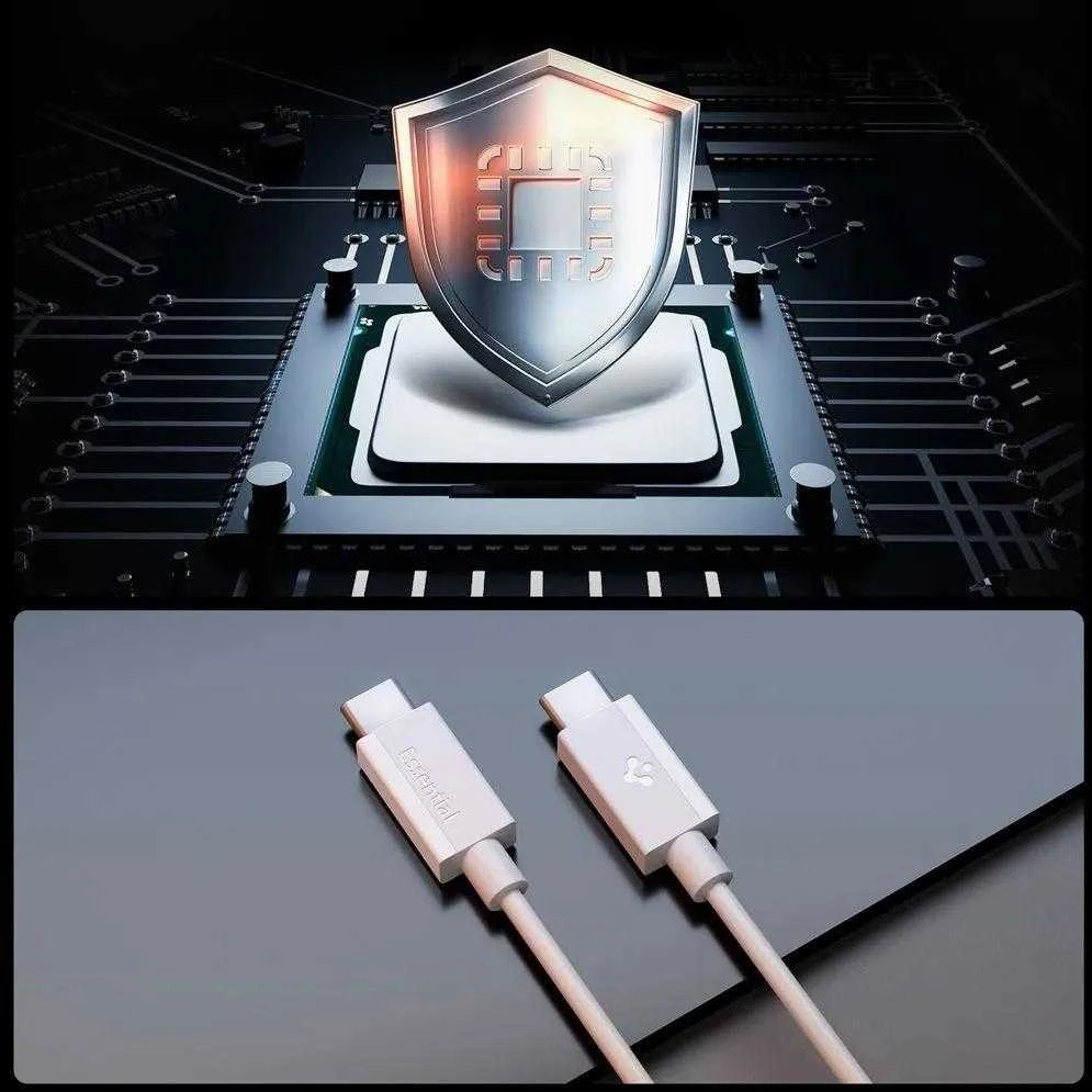 Spigen EB6010CC USB-C Cable 60W 100 cm - Baltas
