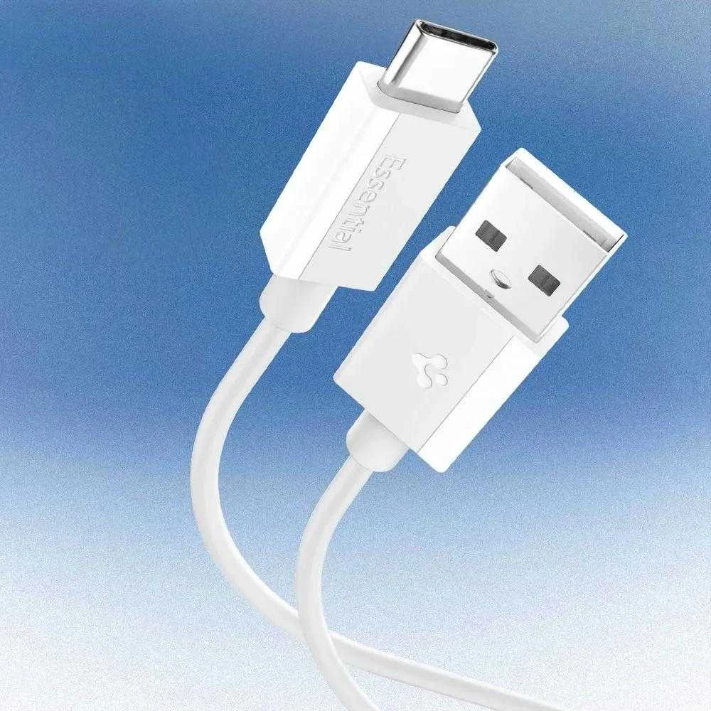 Spigen EB6010CC USB-C Cable 60W 200 cm - Baltas