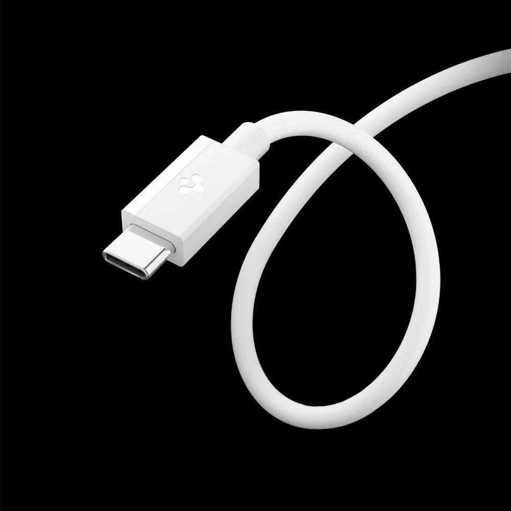 Spigen EB6020CC 60W laidas + USB-C / USB-C laidas 200 cm - Baltas