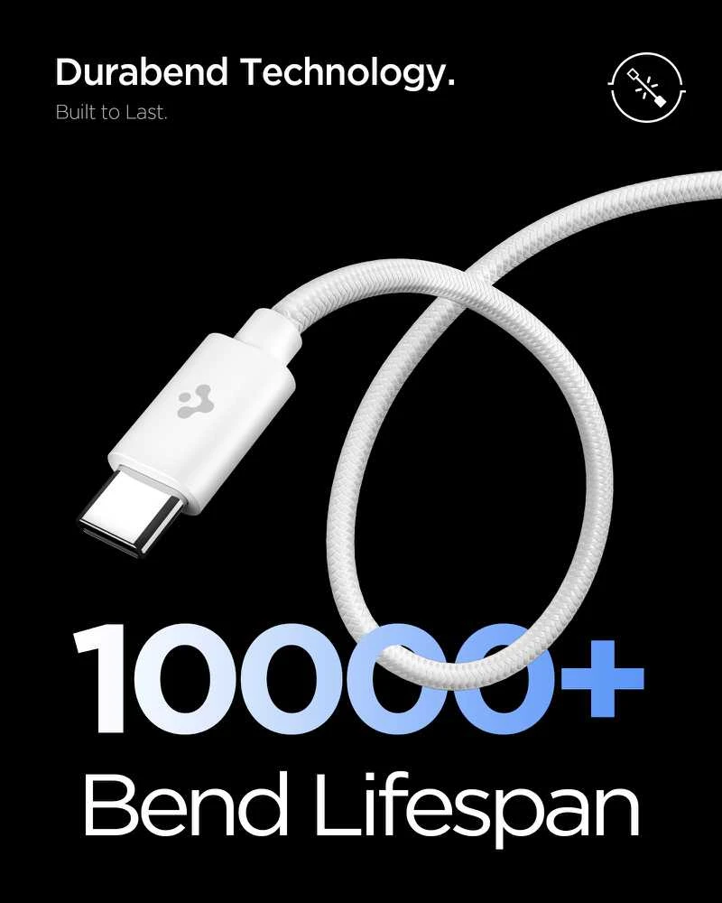 Spigen EE451EU Essential USB-C 45W Wall Charger - Baltas