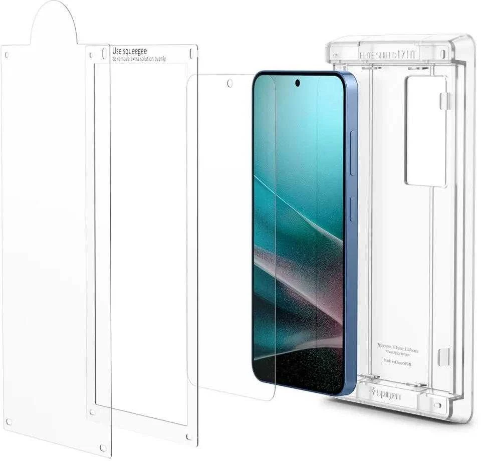 Spigen ELITE SHIELD EZ FIT Hybrid Glass Samsung Galaxy S25 Plus – Transparent