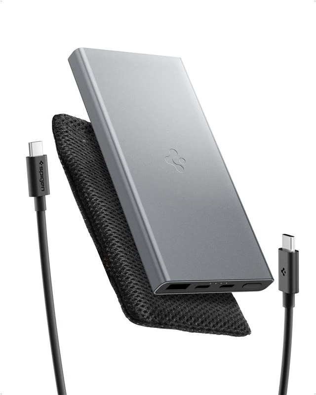 Spigen Essential 10,000mAh 22.5W Portable Charger, pilka EA2210