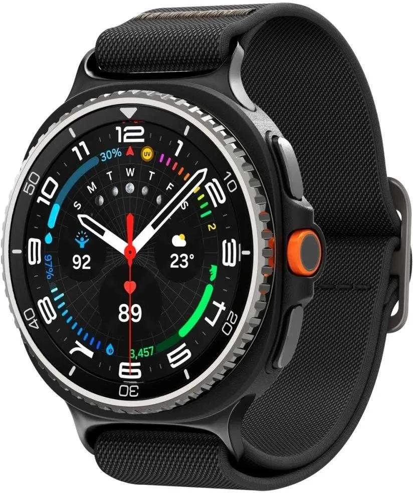 Spigen Lite Fit Band, juodas - Galaxy Watch 8 46mm/44mm/40mm