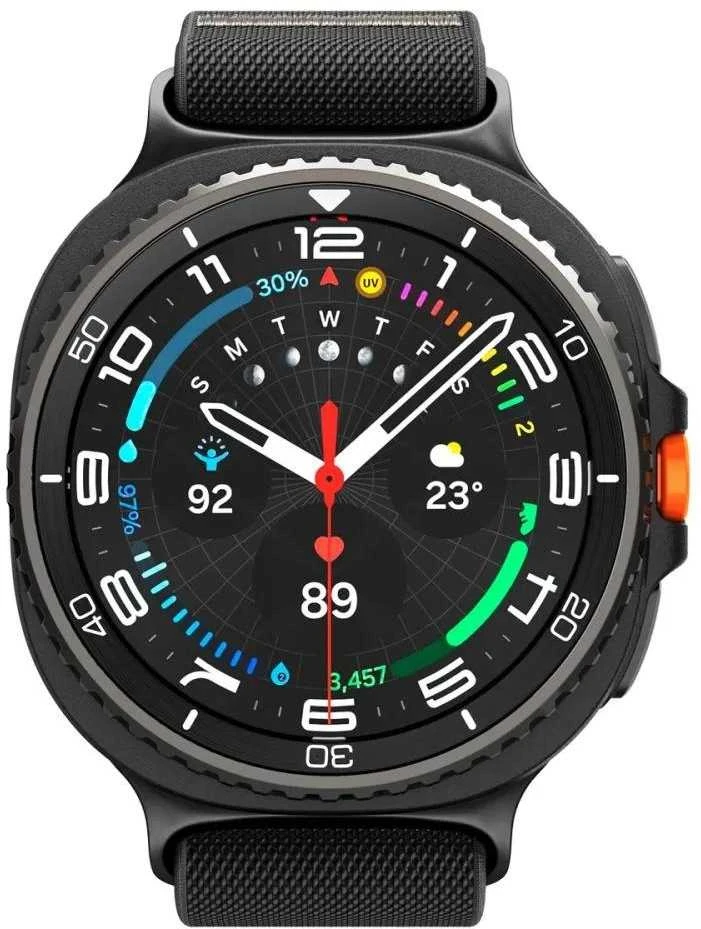Spigen Lite Fit Band, juodas - Galaxy Watch 8 46mm/44mm/40mm
