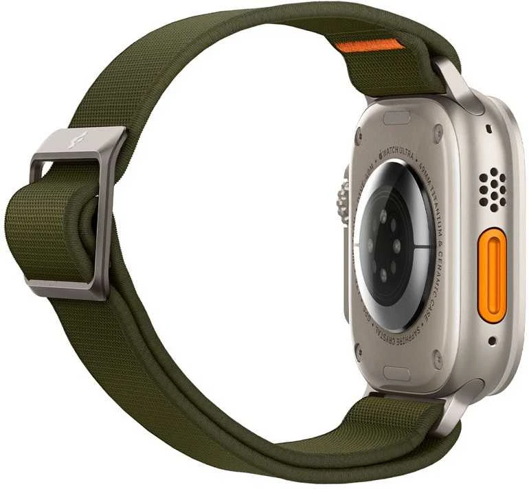 Dėklas „Spigen Fit Lite Ultra®“ dirželis, skirtas „Apple Watch 42/44/45/49 mm“ (chaki spalvos)