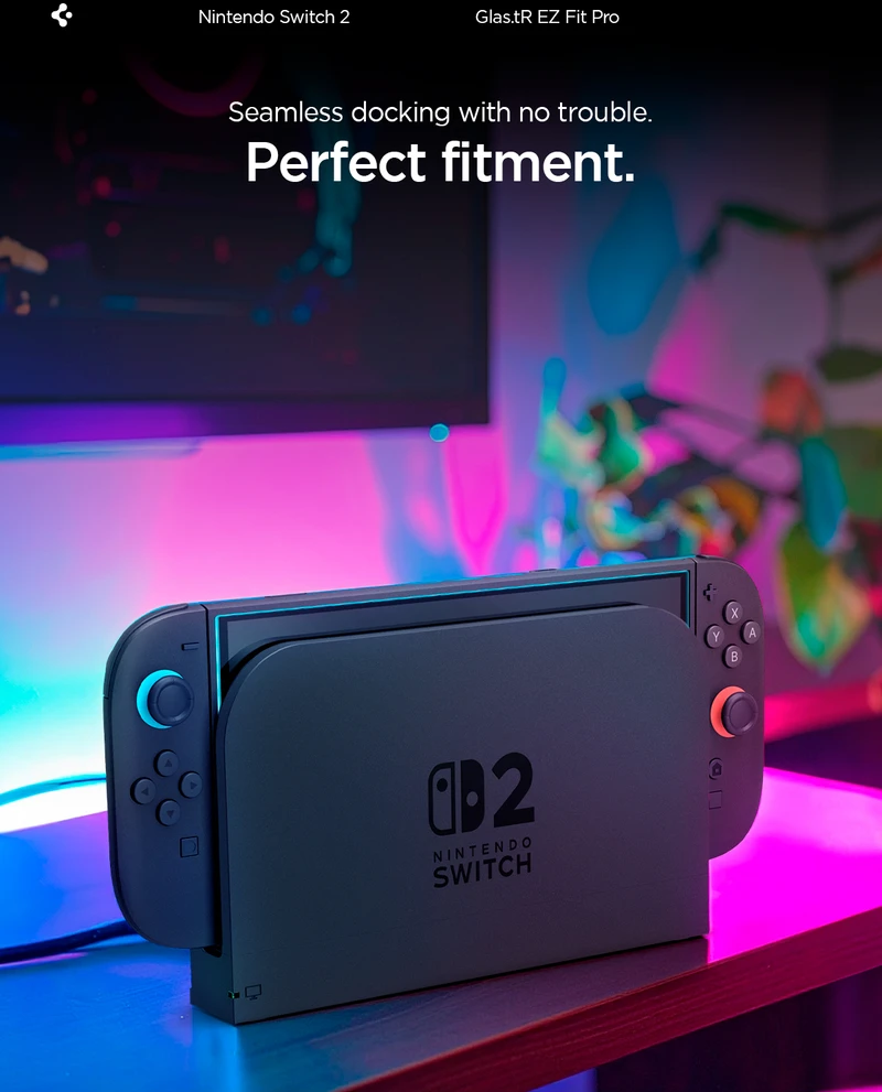 Spigen Glass tR EZ Fit Pro 2 Pack - Nintendo Switch 2