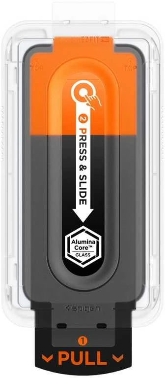 „Spigen Glass tR EZ Fit Pro“ 2 vnt., skaidrūs – „Google Pixel 10 Pro Fold“