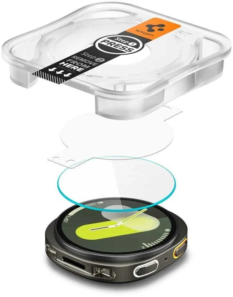 Spigen Glass tR EZ Fit 2 Pack - Samsung Galaxy Watch 8 (40mm)