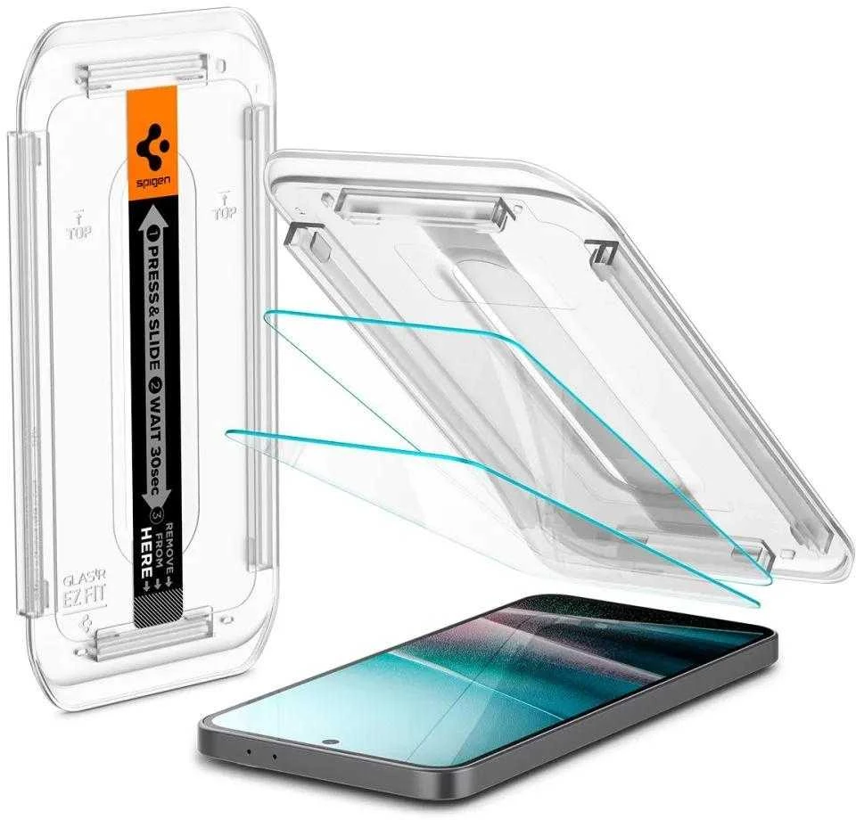 Spigen Glas.TR "Ez Fit" apsauginis stiklas 2-pack for Samsung Galaxy A36 5G – Transparent