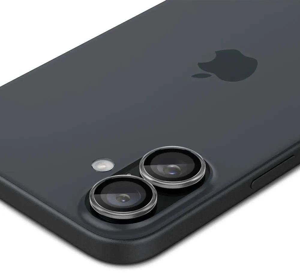 Spigen Glas.tR EZ Fit Optik Pro apsauginis stiklas skirtas Apple iPhone 16 / 16 Plus / 17 camera (2 vnt.)