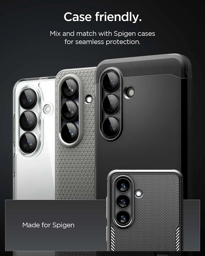 Spigen Glas.Tr Ez Fit Optik Pro HD Kamera Cover 2-pack for Samsung Galaxy S26+ – Juodas