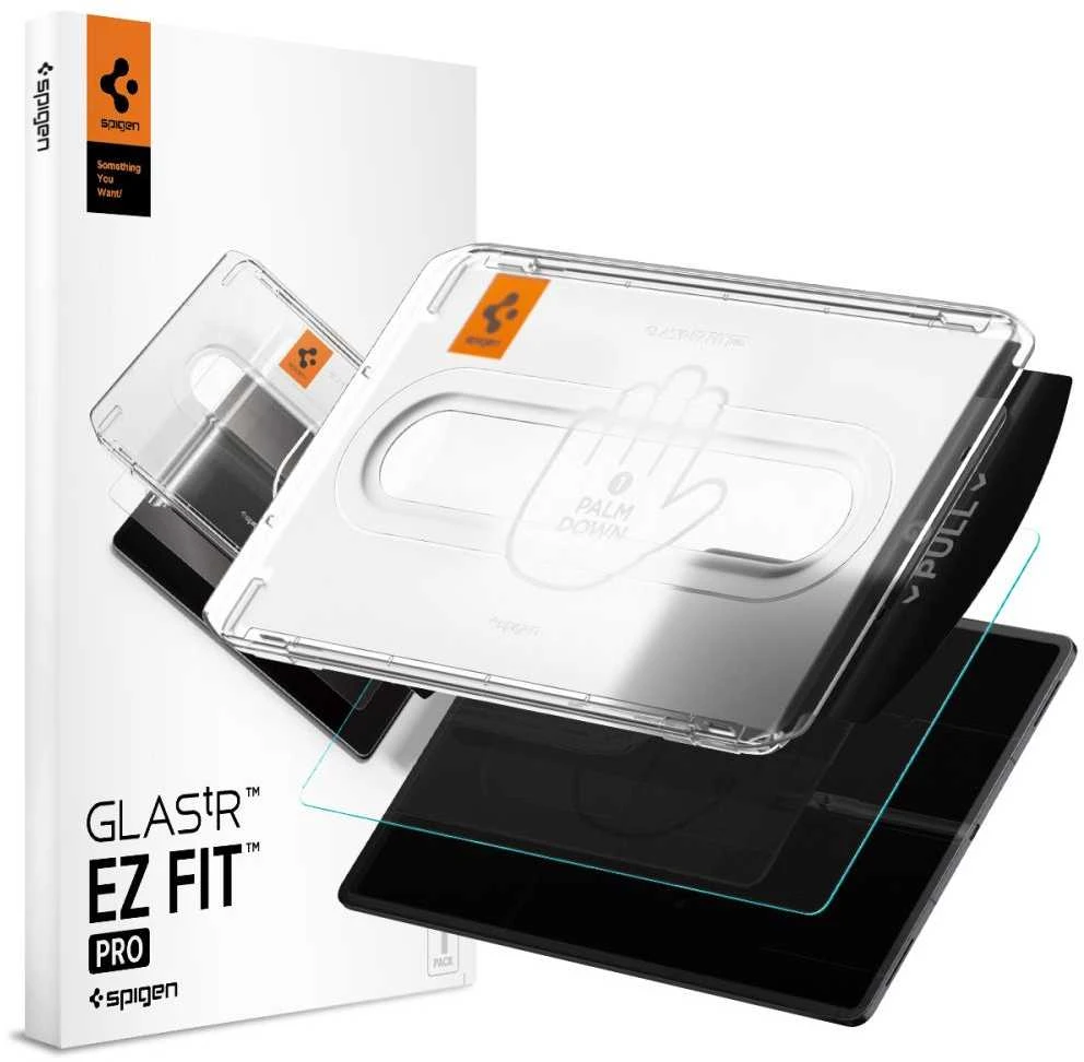 „Spigen Glass tR EZ Fit Pro“ 1 vnt., skaidrus – „Samsung Galaxy Tab S11 Ultra“