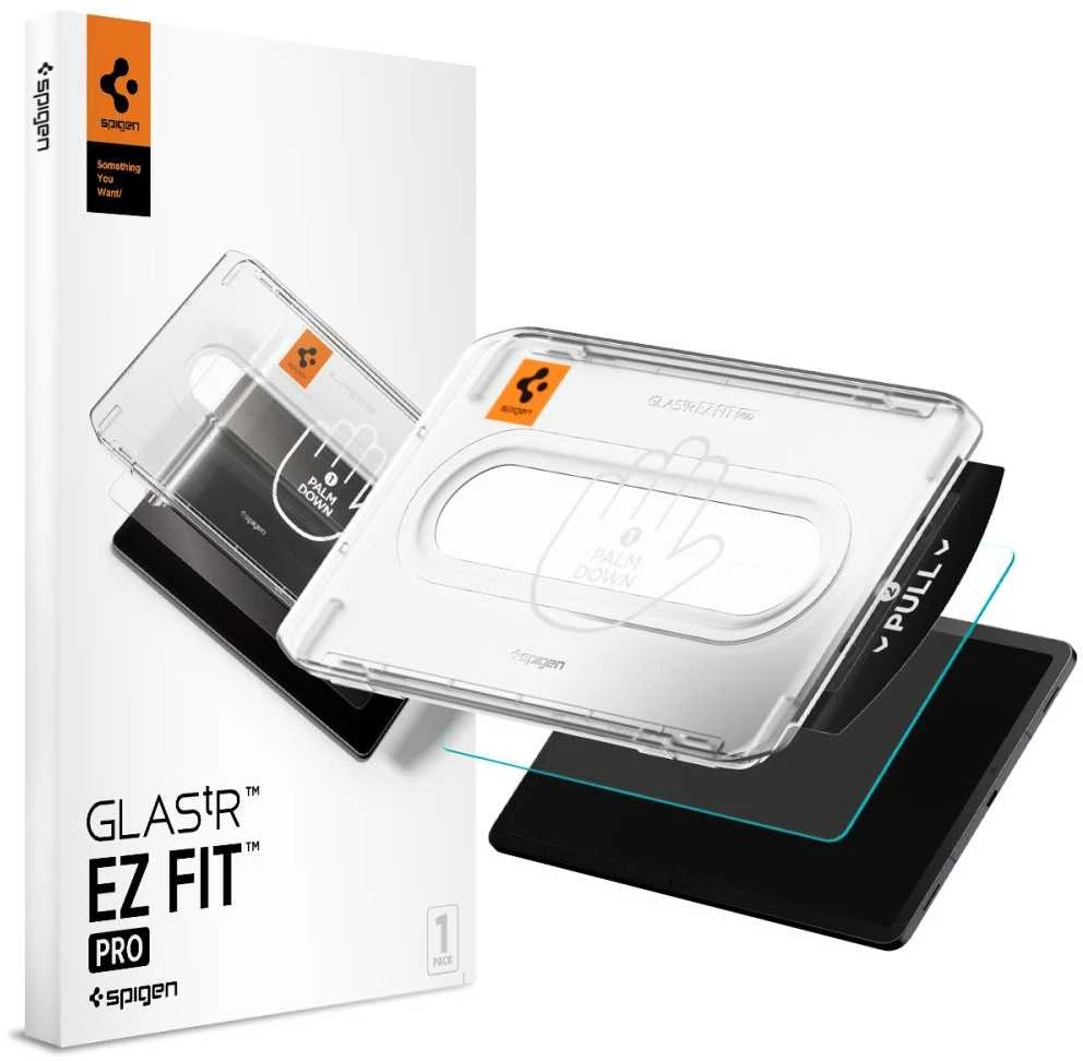 „Spigen Glass tR EZ Fit Pro“ 1 vnt., skaidrus – „Samsung Galaxy Tab S11“